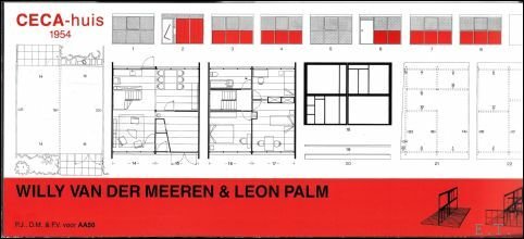 Bouwplaat CECA-huis (1954), architecten Willy Van Der Meeren en L …