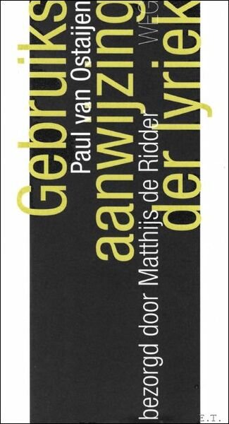 Gebruiksaanwijzing der lyriek | Immagine principale