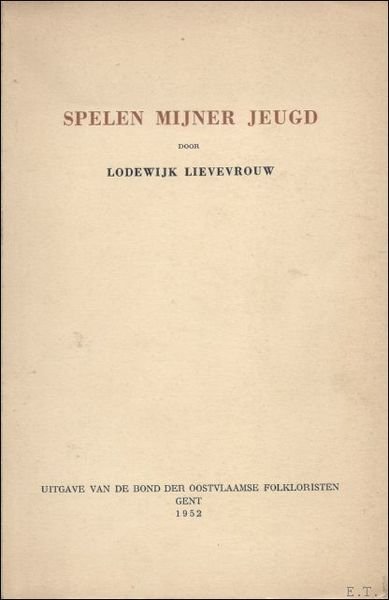 SPELEN MIJNER JEUGD.