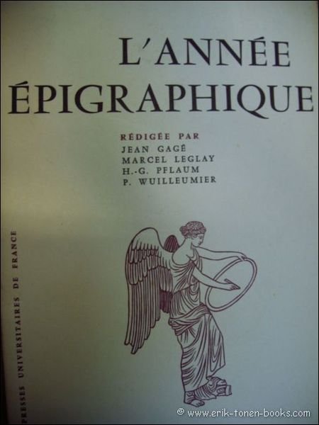 ANNEE EPIGRAPHIQUE.