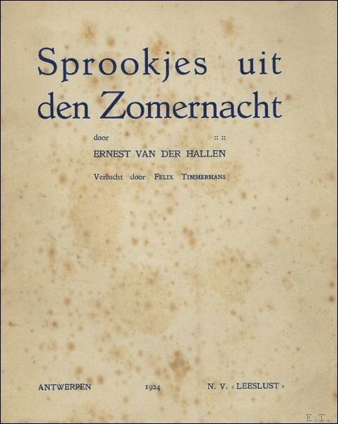 SPROOKJES UIT DEN ZOMERNACHT.(timmermans)