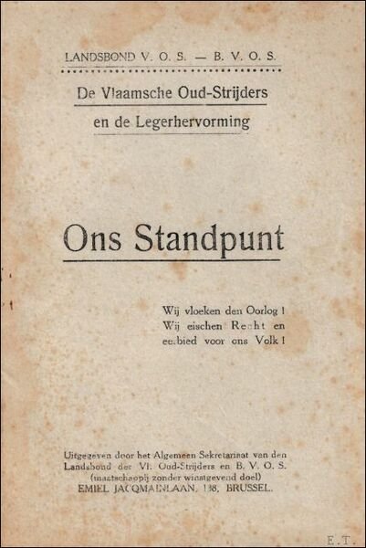 ONS STANDPUNT. | Immagine principale