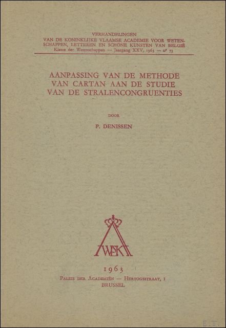Aanpassing van de methode van Cartan aan de studie van …