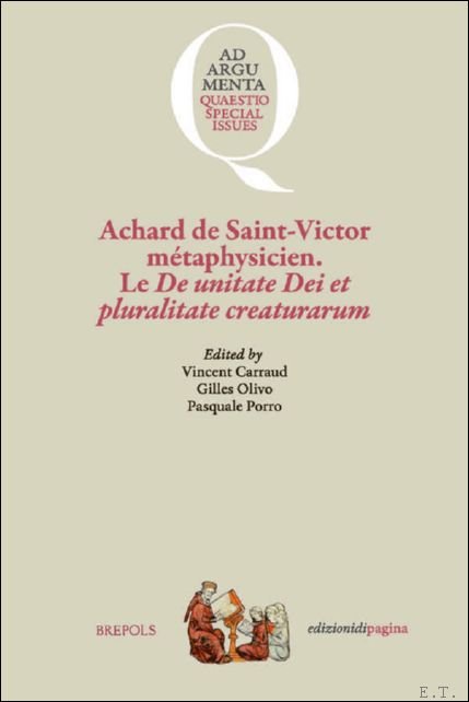 Achard de Saint-Victor m taphysicien. Le De unitate Dei et … | Immagine principale