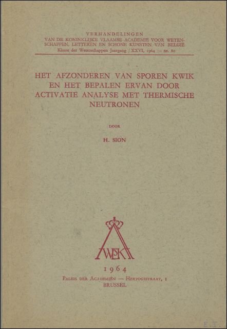 afzonderen van sporen kwik en het bepalen ervan door activatie …