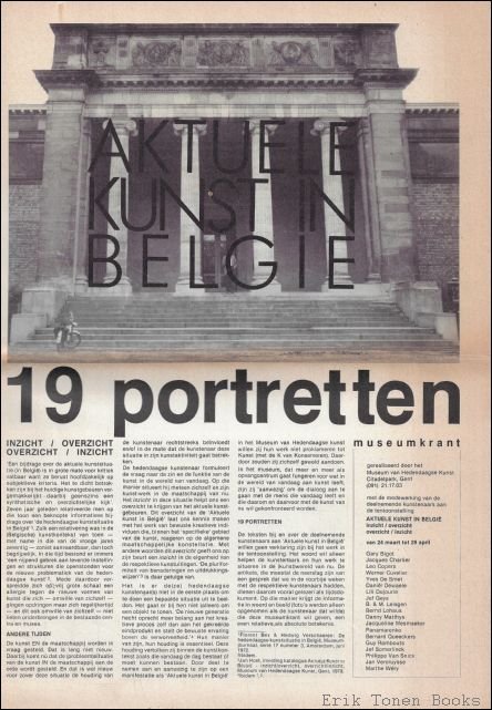 Aktuele Kunst in Belgi : inzicht/overzicht - overzicht/inzicht. 19 Portretten | Immagine principale
