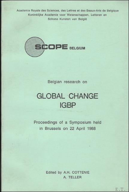Belgian research on Global Change IGBP: Proceedings of a Symposium …