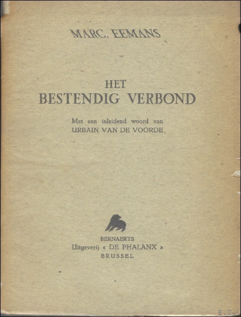 bestendig verbond, MET OPDRACHT / GESIGNEERD