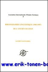 Bibliographie linguistique (1983-1997) de l'ancien occitan,