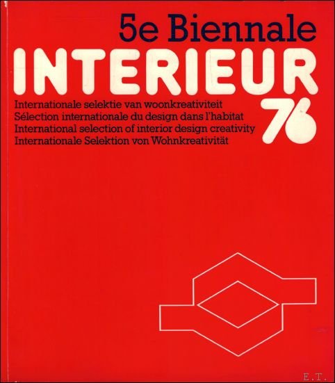 Bi nnale INTERIEUR 76, 1976 Kortrijk Belgium.