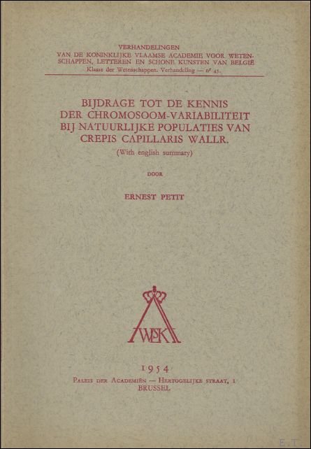 Bijdrage tot de kennis der chromosoom-variabiliteit bij natuurlijke populaties van … | Immagine Gallery 2