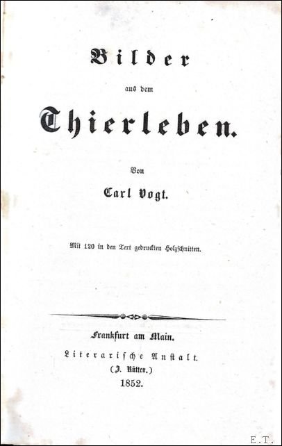 BILDER AUS DEM THIERLEBEN.