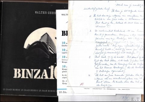 Binza 10. *** Met twee handgeschreven brieven van Walter Geerts … | Immagine principale