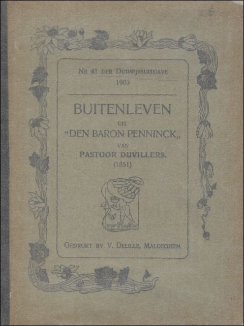 BUITENLEVEN UIT " DEN BARON PENNINCK " (1851 ).