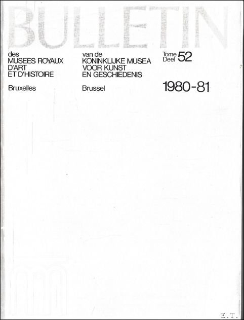 BULLETIN VAN DE KONINKLIJKE MUSEA VOOR KUNST EN GESCHIEDENIS/ BULLETIN … | Immagine principale