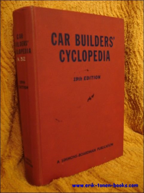 CAR BUILDERS' CYCLOPEDIA,1953. First edition.