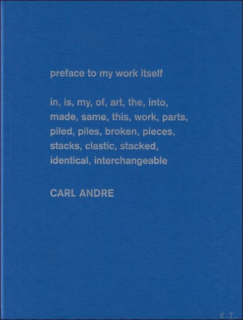 Carl Andre. Sculpture as Place 1958 - 2010: Hamburger Bahnhof …