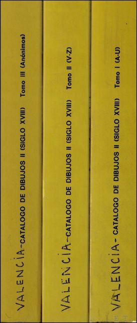 Catalogo De Dibujos II (Siglo XVIII). 3 Tomos