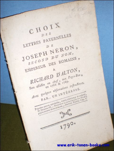 CHOIX DES LETTRES PATERNELLES DE JOSEPH NERON, SECOND DU NOM, …