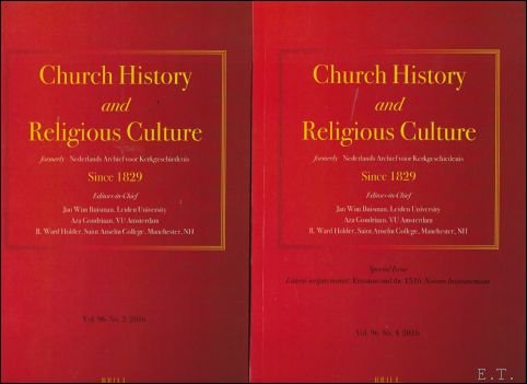 Church History and Religious Culturerly: Vol. 96 No. 3 2016 …