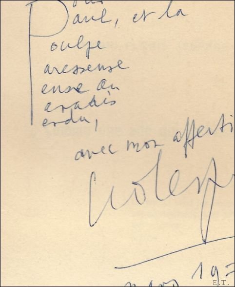 Comme une aile qui se brise. / ** Met handgeschreven …