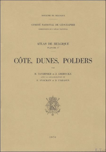 Cote, dunes, Polders. Atlas de Belgique, planche 17.