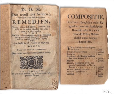 D.O.M. den troost der aermen, behelsende lichte ende souvereyne remedien … | Immagine principale
