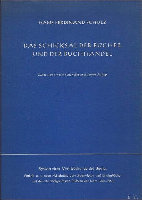 DAS SCHICKSAL DER BUCHEN UND DER BUCHHANDEL.