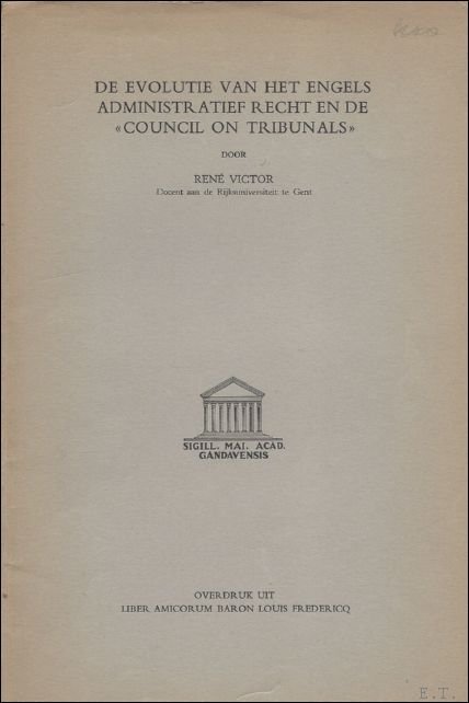 DE EVOLUTIE VAN HET ENGELS, ADMINISTRATIEF RECHT EN DE "COUNCIL …