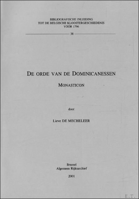 DE ORDE VAN DE DOMINICANESSEN. MONASTICON. | Immagine principale