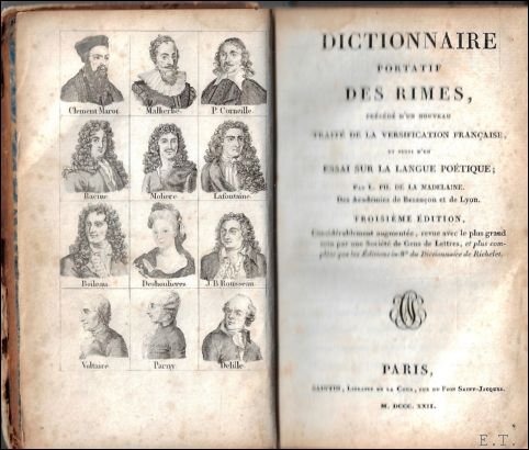 Dictionnaire portatif des rimes, pr c d d'un nouveau trait … | Immagine principale