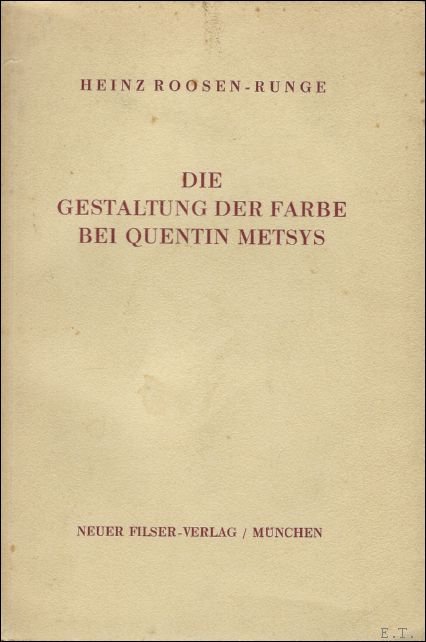 DIE GESTALTUNG DER FABRE BEI QUENTIN METSYS.
