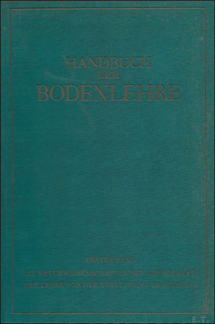 DIE NATURWISSENSCHAFTLICHEN GRUNDLAGEN DER LEHRE VON DER ENTSTEHUNG DES BODENS.