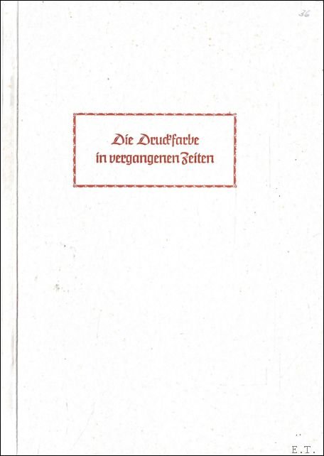 Druckfarbe in vergangenen Zeiten | Immagine principale
