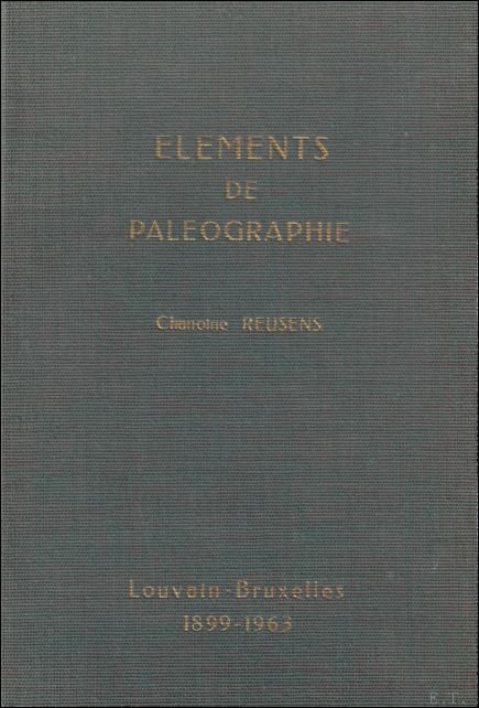 ELEMENTS DE PALEOGRAPHIE.