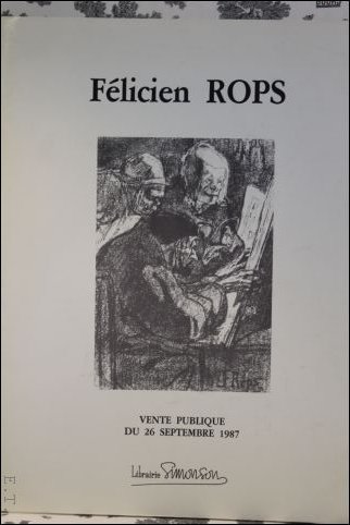 Felicien Rops. Vente Publique du 26 septembre 1987