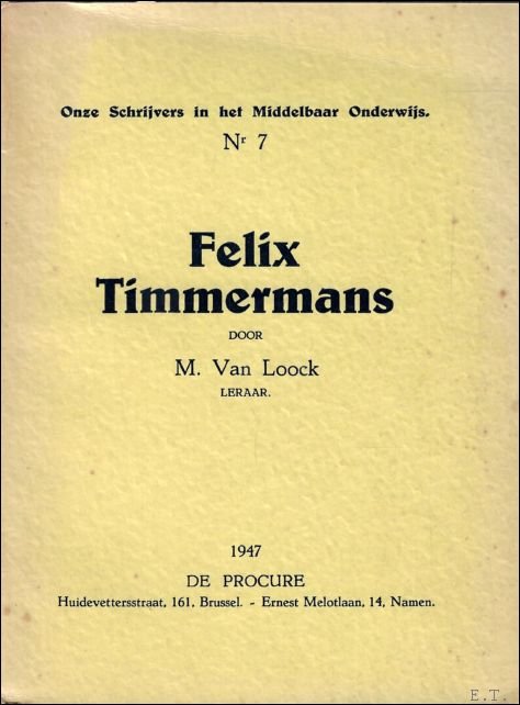 Felix Timmermans bloemlezing