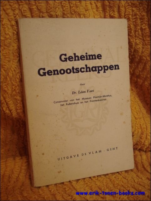 Geheime genootschappen.
