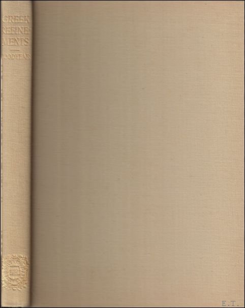 Greek Refinements: Studies in Temperamental Architecture