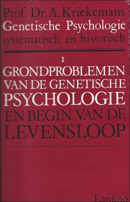 GRONDPROBLEMEN VAN DE GENETISCHE PSYCHOLOGIE. (deel 1).