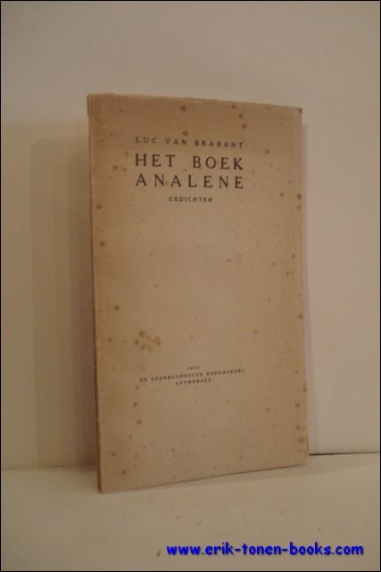 HET BOEK ANALENE. GEDICHTEN,