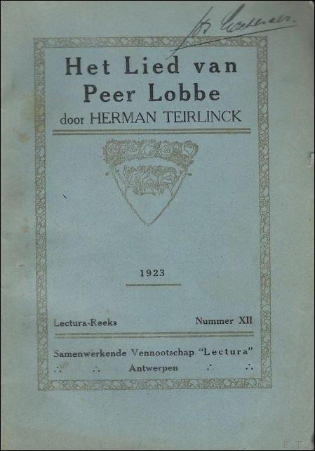 HET LIED VAN PEER LOBBE. | Immagine Gallery 2