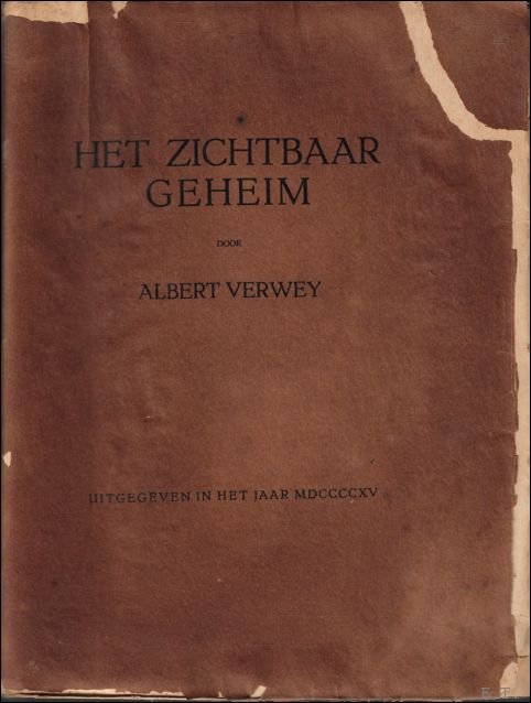 Het zichtbaar geheim I. Het eigen rijk II. Het rijk … | Immagine principale