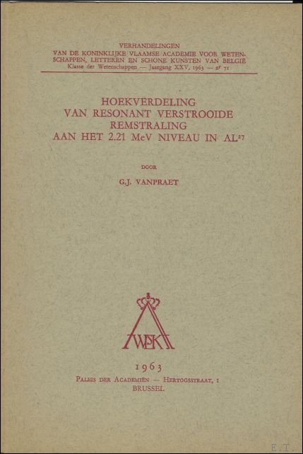 Hoekverdeling van resonant verstrooide remstraling aan het 2.21 MeV niveau …