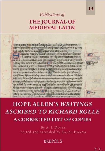 Hope Allen's Writings Ascribed to Richard Rolle: A Corrected List … | Immagine principale