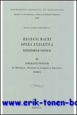 Hrabani Mauri Opera exegetica. Repertorium fontium. III ,