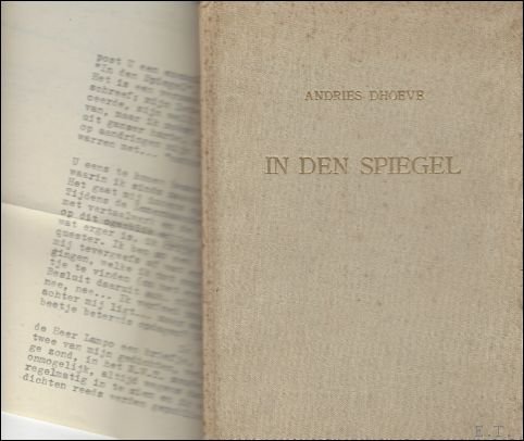 In de spiegel, ***** Met originele brief toegevoegd en opdracht, …