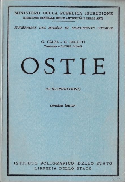 Itineraires des Musees et Monuments d'Italie. No. 1: Ostie | Immagine principale