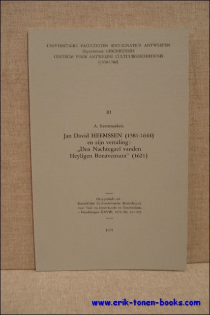 Jan David Heemsen (1581-1644) en zijn vertaling: "Den Nachtegael vanden …