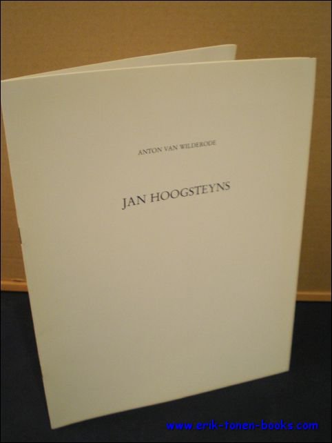 JAN HOOGSTEYNS,